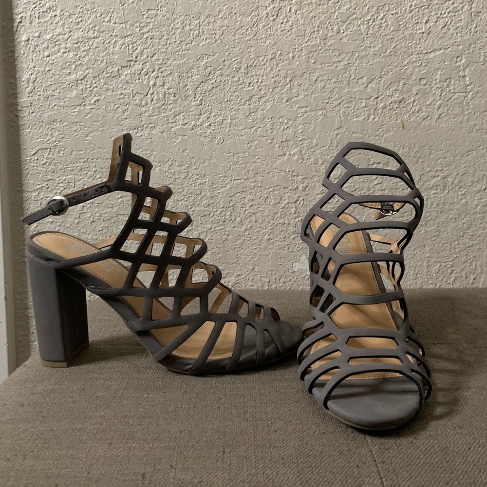Brash gray heels